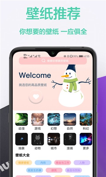 视觉壁纸的图册