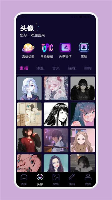 国潮头像的图册